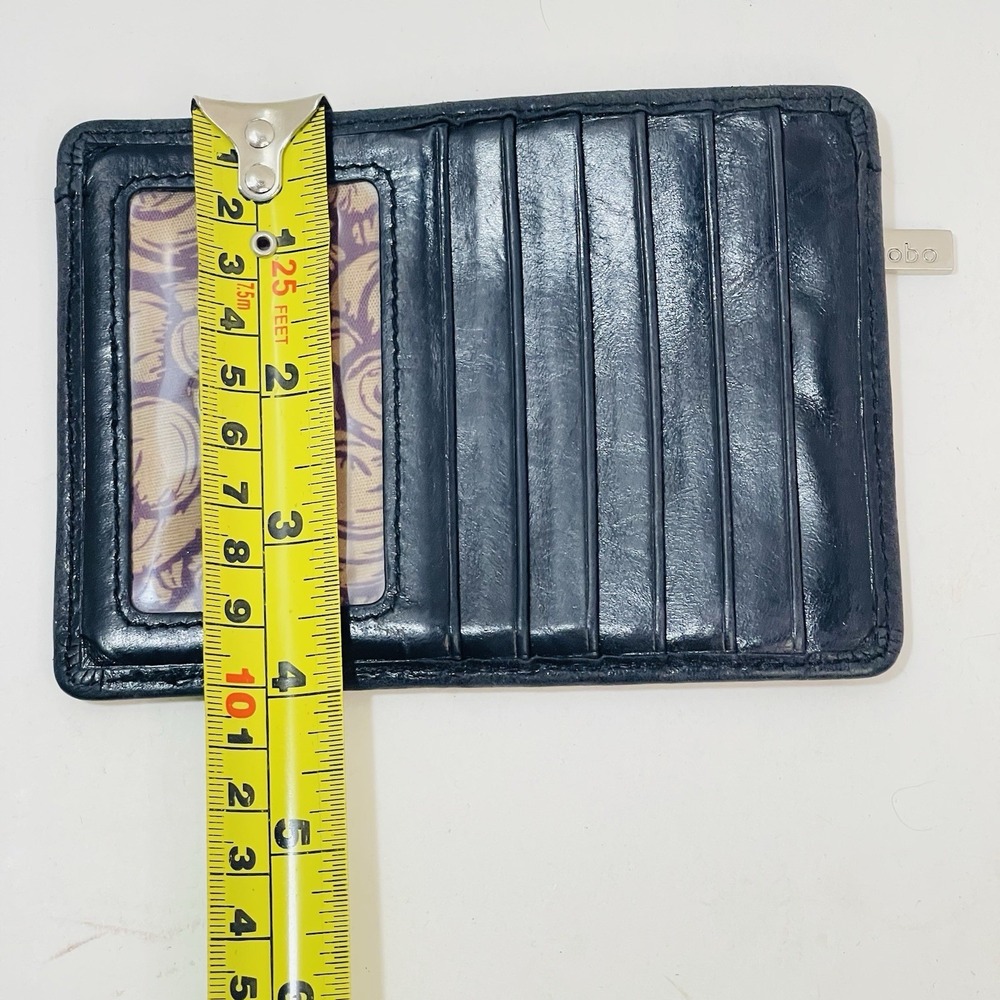 HOBO Euro Slide Leather Credit Card, ID Holder & Change Wallet - Black - Picture 6 of 6